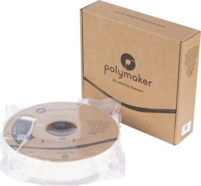 Polymaker PA06002 PolyMAX Tough Filament PLA kunststof Hoge stijfheid, Hoge treksterkte, Slagvast 1.75 mm 750 g Wit 1 stuk(s) Polymaker PA06002 PolyMAX Tough Filament PLA kunststof Hoge stijfheid, Hoge treksterkte, Slagvast 1.75 mm 750 g Wit 1 stuk(s)