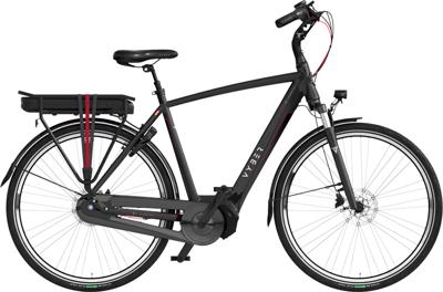 Vyber Ride E1 522Wh 28 Inch 61 cm Heren 7V Hydraulische schijfrem Zwart/Rood Vyber Ride E1 522Wh 28 Inch 61 cm Heren 7V Hydraulische schijfrem Zwart/Rood