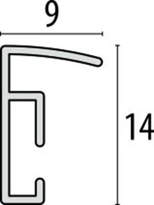 Zep fotolijst kb17 black 40x40 cm