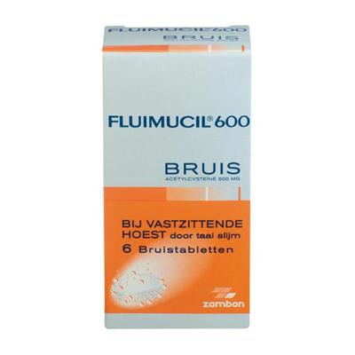 Fluimucil 600mg Bruistabletten 6st