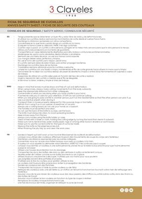 Ham-mes 3 Claveles Pom 29 cm Roestvrij staal Ham-mes 3 Claveles Pom 29 cm Roestvrij staal