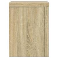 VidaXL Plantenstandaards 2 st 15x15x20 cm bewerkt hout sonoma eiken - thumbnail