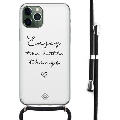iPhone 11 Pro Max hoesje met koord - Crossbody - Enjoy life iPhone 11 Pro Max hoesje met koord - Crossbody - Enjoy life