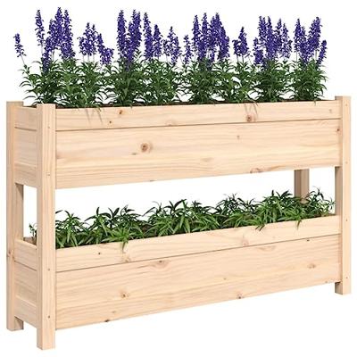 VidaXL Plantenbak 112x25x66 cm massief grenenhout