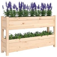 VidaXL Plantenbak 112x25x66 cm massief grenenhout - thumbnail