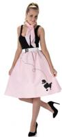 Roze Rok Met Poedel En Sjaal Jaren 50 - thumbnail
