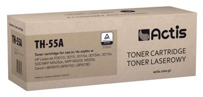 Actis Tonercartridge TH-55A (vervanging HP 55A CE255A; Standaard; 6000 pagina's; zwart)