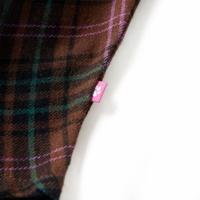 Kinderrok geruit patroon 92 cognackleurig - thumbnail