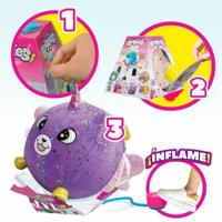 Knuffel Eolo Paars Pluche Plastic 45 x 45 x 45 cm Opblaasbaar (4 Stuks) - thumbnail