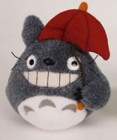 My Neighbor Totoro Plush Figure Totoro Red Umbrella 15 cm - thumbnail