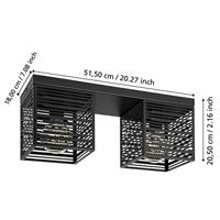 Eglo PlafondlampPiedritas zwart - 2x E27 - 900356 - thumbnail