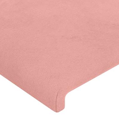 Hoofdborden 2 st 90x5x78/88 cm fluweel roze Hoofdborden 2 st 90x5x78/88 cm fluweel roze