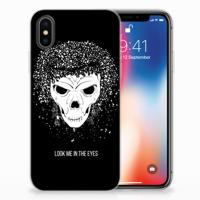 Silicone Back Case Apple iPhone X | Xs Skull Hair - thumbnail