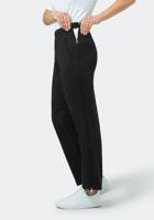 Dames trainingsbroek of revalidatiebroek met rits zwart - thumbnail