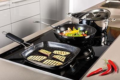Grill pan 28 cm Glamour Stone Black