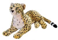 Wild Republic knuffel cheetah junior 76 cm pluche beige/geel - thumbnail