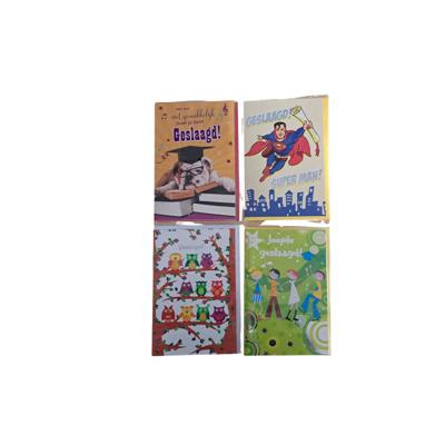 wenskaarten GESLAAGD pk/6 div design