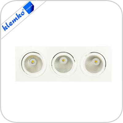 LED AR111 armatuur. Dimbaar 3x13W 3000K richtbaar Klemko 866340