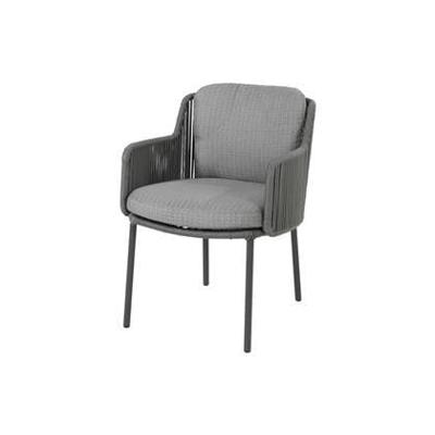 Tuinstoel Bernini Platinum met 2 kussens | 4 Seasons Outdoor