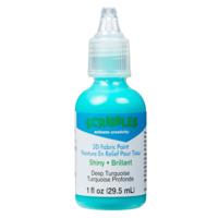Scribbles • 3d textielverf glanzend 29,5ml turquoise - thumbnail