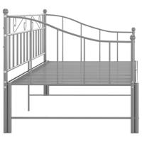 Slaapbankframe uittrekbaar metaal grijs 90x200 cm - thumbnail