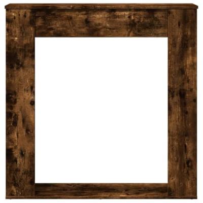 Haardombouw 100x20x100 cm bewerkt hout gerookt eikenkleurig Haardombouw 100x20x100 cm bewerkt hout gerookt eikenkleurig
