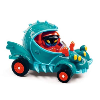 Auto crazy motors DJECO turquoiseblauw