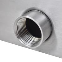 VidaXL Zwembadwaterval rechthoekig 30 cm roestvrij staal - thumbnail