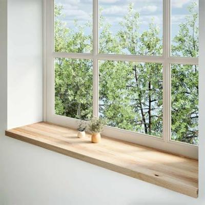 VidaXL Vensterbanken 2 st onbehandeld 160x40x2 cm massief eikenhout