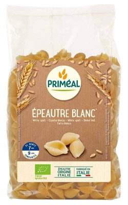 Primeal Spelt schelpen wit bio 500 Gram Primeal Spelt schelpen wit bio 500 Gram