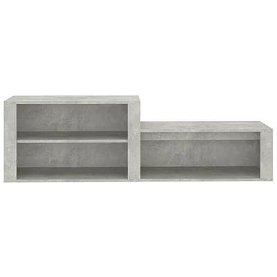 VidaXL Schoenenkast 150x35x45 cm bewerkt hout betongrijs