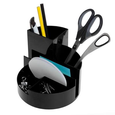MAUL bureauorganizer pennenbak Roundbox Ø14x12.5cm, 7 vaks zwart
