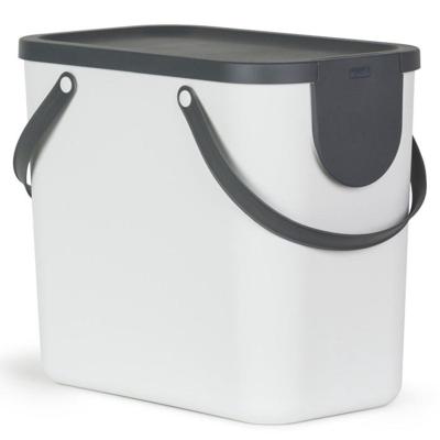 Rotho Albula Afvalscheidingsprullenbak 25L Mistletoe Wit