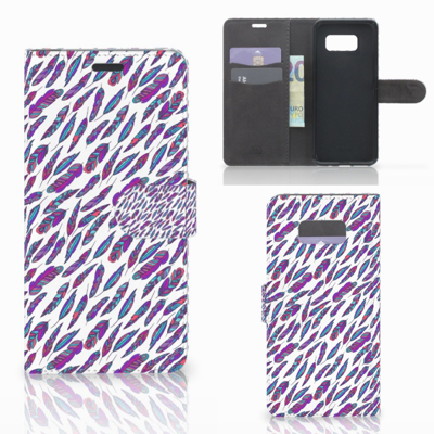 Samsung Galaxy S8 Plus Telefoon Hoesje Feathers Color