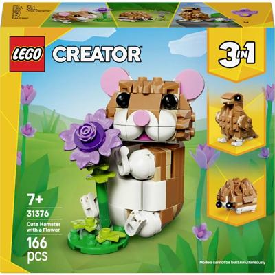 LEGO® CREATOR 6581016 3-in-1 set van nieige hamster met bloem (31376)