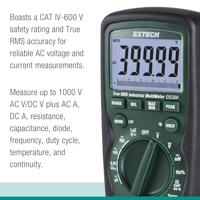 Extech Extech EX530A Multimeter Digitaal CAT IV 600 V Weergave (counts): 50000 - thumbnail