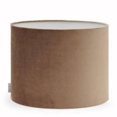 Rivièra Maison Lampenkap 'Cylinder' Velvet, Ø40cm, kleur Zand