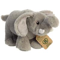 Eco Nation Pluchen knuffel - olifant - 26 cm - thumbnail