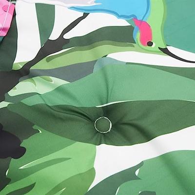 Stoelkussens 4 st hoge rug stof meerkleurig Stoelkussens 4 st hoge rug stof meerkleurig