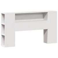 Bed met boekenkast zonder matras grenenhout wit 120x190 cm - thumbnail