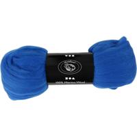 Creativ Company Merino wol, dikte 21 my, kobalt blauw, 100 gr/ 1 doos - thumbnail