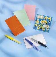 Minions sjabloon-set met blaaspennen 24,5 cm karton geel 8-delig - thumbnail