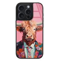iPhone 15 Pro glazen hardcase - Schotse Hooglander - thumbnail