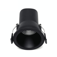 Profolux LED downlighter zwart reflector 6W 3000K dimbaar - LED2460 - thumbnail