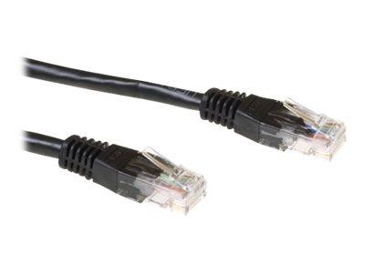 ACT Zwarte 2 meter U/UTP CAT6A patchkabels met RJ45 connectoren - thumbnail