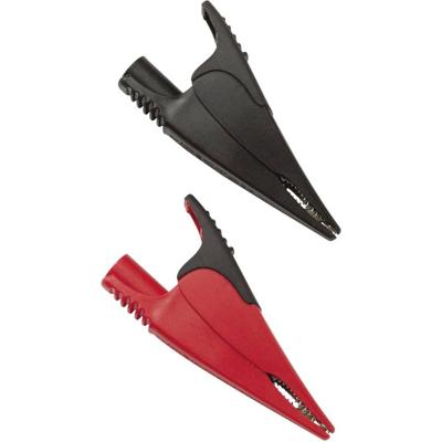 Fluke AC285 Veiligheids-krokodilklemmenset Bus 4 mm CAT IV 600 V, CAT III 1000 V Rood, Zwart Fluke AC285 Veiligheids-krokodilklemmenset Bus 4 mm CAT IV 600 V, CAT III 1000 V Rood, Zwart
