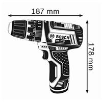 Bosch Professional GSB12V-15 Accu-klopboor/schroefmachine 2 snelheden - thumbnail