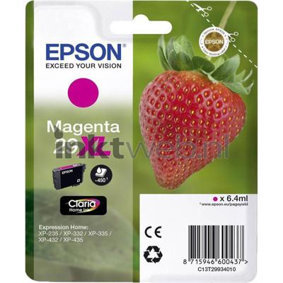 Epson Strawberry 29XL M Origineel Magenta 1 stuk(s) Hoog (XL) rendement