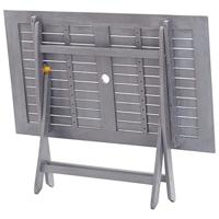 Tuintafel inklapbaar 120x70x75 cm massief acaciahout - thumbnail