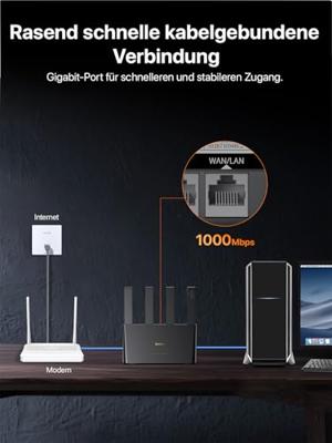 Tenda 4G08 Router Zwart